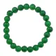 Браслет из стекла, 8мм, цвет темно-зеленый BS744-01