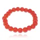 Браслет из стекла, 8мм, цвет красный BS744-02
