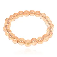 Браслет из стекла, 8мм, цвет желтый BS744-03