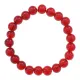 Браслет из стекла, 8мм, цвет бордовый BS744-05