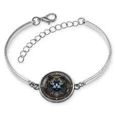 Браслет металлический Кошка BSI-0006