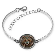 Браслет металлический Медведь BSI-0010