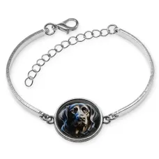 Браслет металлический Собака BSI-0028