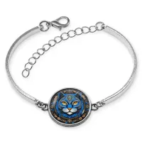 Браслет металлический Кошка BSI-0035