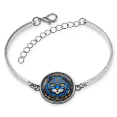Браслет металлический Кошка BSI-0035