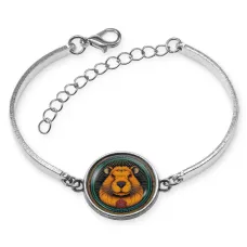 Браслет металлический Грызун анфас BSI-0037