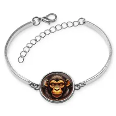Браслет металлический Шимпанзе BSI-0038