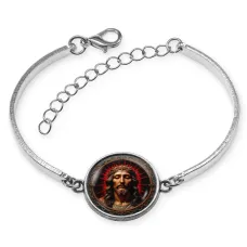 Браслет металлический Иисус BSI-0051