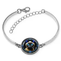 Браслет металлический Тайская кошка BSI-0052