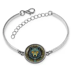 Браслет металлический Волк BSI-0056