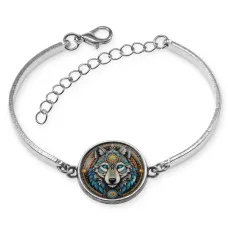 Браслет металлический Волчица BSI-0057