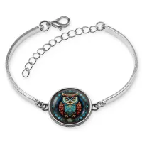 Браслет металлический Сова BSI-0061