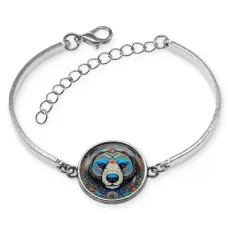 Браслет металлический Медведь BSI-0064