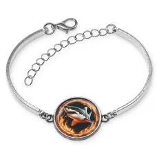 Браслет металлический Огненная акула BSI-0072