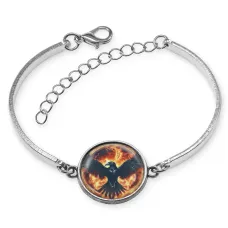 Браслет металлический Огненный ворон BSI-0076