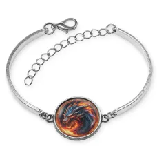 Браслет металлический Огненный дракон BSI-0077