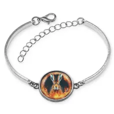Браслет металлический Огненный Заяц BSI-0079