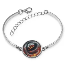 Браслет металлический Огненная змея BSI-0080