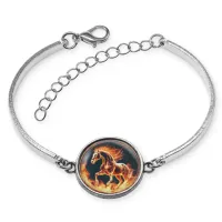 Браслет металлический Огненная лошадь BSI-0087