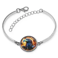 Браслет металлический Огненный орел BSI-0092