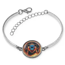 Браслет металлический Огненная пантера BSI-0094