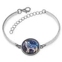 Браслет металлический Звездный волк BSI-0104