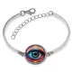 Браслет металлический Око неон BSI-0159