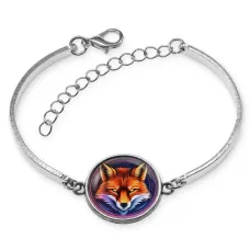 Браслет металлический Лиса неон BSI-0169