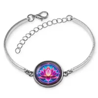 Браслет металлический Лотос неон BSI-0170