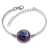 Браслет металлический Орел неон BSI-0173