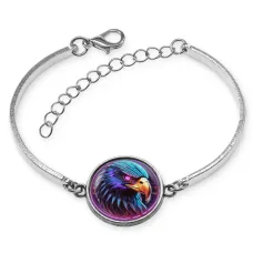 Браслет металлический Орел неон BSI-0173