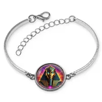 Браслет металлический Фараон неон BSI-0181