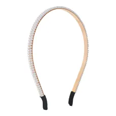 Ободок для волос с искусственным жемчугом, 8мм HZ057-02
