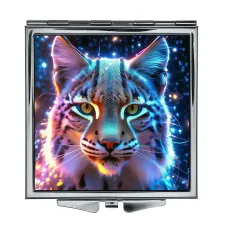 Складное зеркало квадратное Рысь ZER2-0902