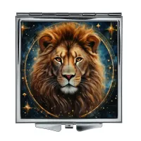 Складное зеркало квадратное Астрологический лев ZER2-0905