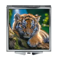 Складное зеркало квадратное Тигренок ZER2-0918