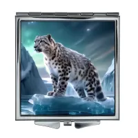 Складное зеркало квадратное Дикая кошка ZER2-0928