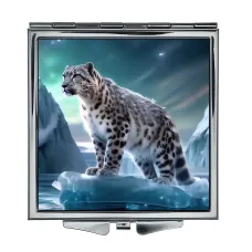 Складное зеркало квадратное Дикая кошка ZER2-0928