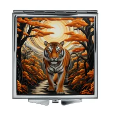 Складное зеркало квадратное Тигр ZER2-0929