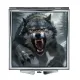 Складное зеркало квадратное Свирепость волка ZER2-0949