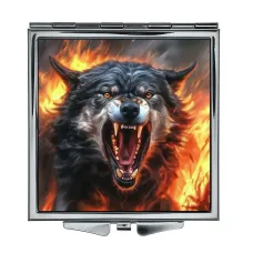 Складное зеркало квадратное Волк ZER2-0957