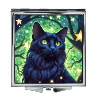 Складное зеркало квадратное Черная кошка ZER2-0978