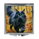Складное зеркало квадратное Черный кот ZER2-1002