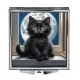 Складное зеркало квадратное Черный котенок ZER2-1011