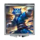 Складное зеркало квадратное Кот в кимоно ZER2-1020
