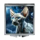 Складное зеркало квадратное Кот сфинкс ZER2-1027