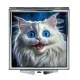 Складное зеркало квадратное Кошка в удивлении ZER2-1030
