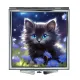 Складное зеркало квадратное Котенок на лугу ZER2-1058