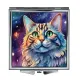 Складное зеркало квадратное Кот портрет ZER2-1062
