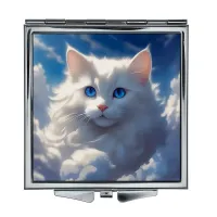 Складное зеркало квадратное Облачная кошка ZER2-1065